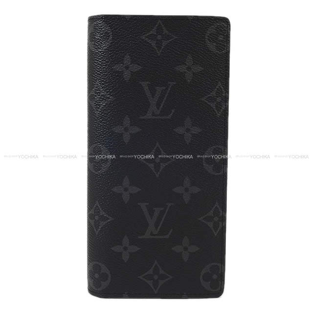 LOUIS VUITTON ルイ・ヴィトン 二つ折 長財布 "ポルトフォイユ ブラザ" モノグラム エクリプス M61697 新品