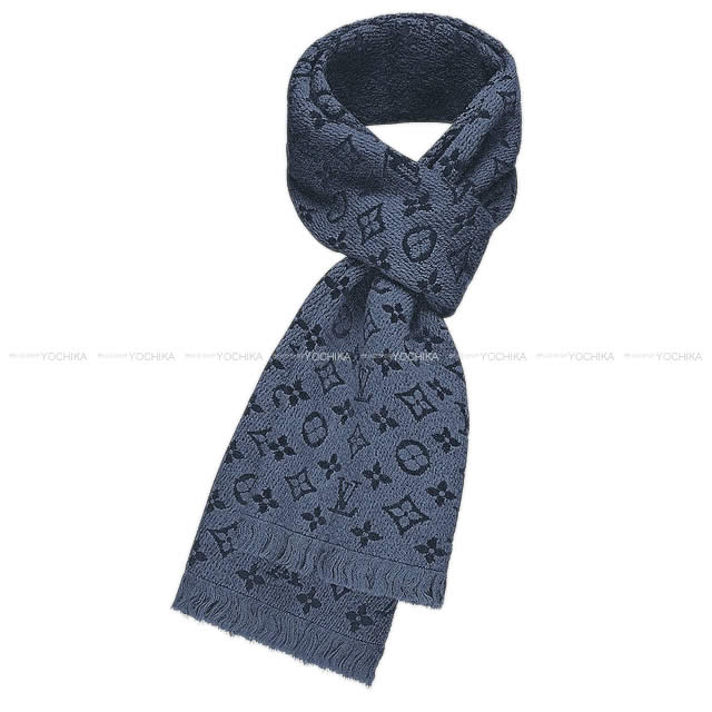 LOUIS VUITTON ルイ・ヴィトン マフラー エシャルプ・モノグラム クラシック ブルーマリーヌ M78525 新品
