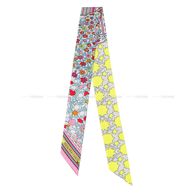 HERMES エルメス ツイリー スカーフ "ペルシャ絨毯" ジョーヌヴィフ シルク100% 新品未使用