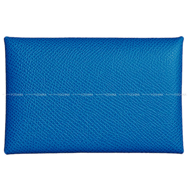 エルメス カードケース Calvi(カルヴィ) ブルーザンジバル(ザンジバールブルー) エプソン 新品