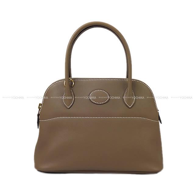 HERMES エルメス ショルダーバッグ ボリード27 エトープ(エトゥープ) スイフト ゴールド金具 新品