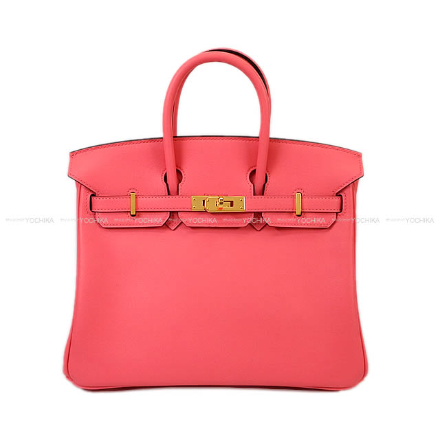 HERMES エルメス ハンドバッグ バーキン25 ローズアザレ スイフト ゴールド金具 新品未使用