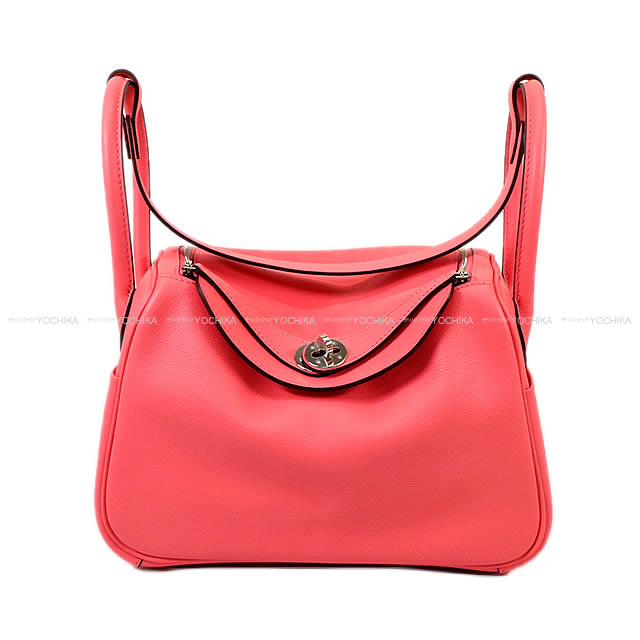 HERMES エルメス 2Way ショルダーバッグ リンディ26 ローズアザレ エバーカラー シルバー金具 新品