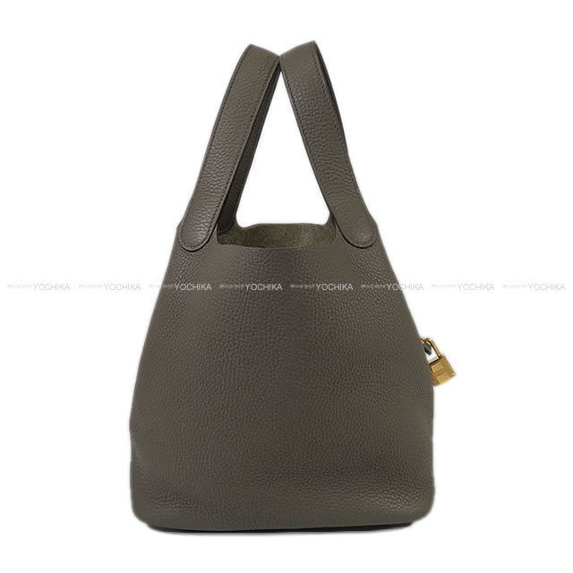 HERMES エルメス ハンドバッグ ピコタンロック 22 MM エタン トリヨン ゴールド金具 新品