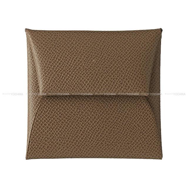 HERMES エルメス コインケース バスティア エトープ エプソン シルバー金具 A刻印 新品