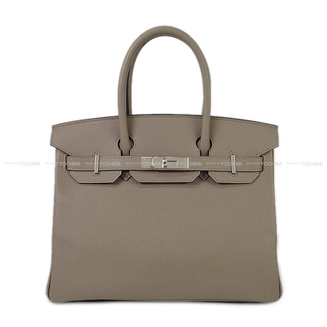HERMES エルメス ハンドバッグ バーキン30 グリアスファルト エプソン シルバー金具 新品