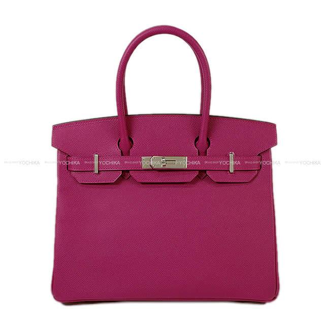 HERMES エルメス ハンドバッグ バーキン30 ローズパープル エプソン シルバー金具 新品