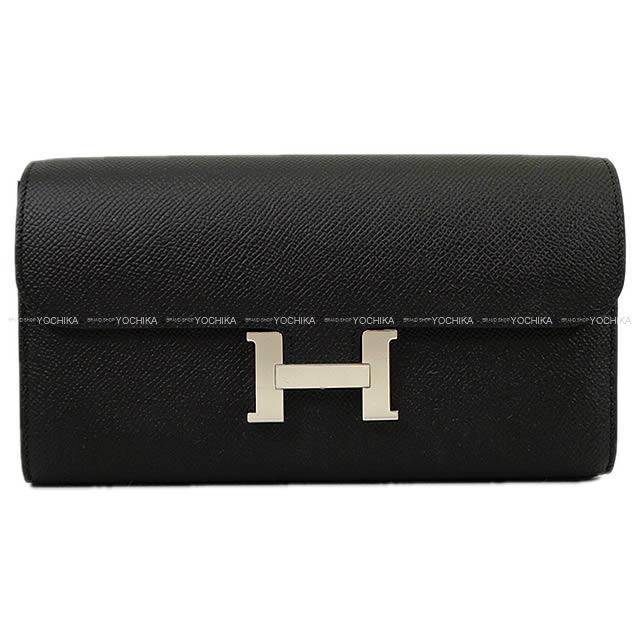 HERMES エルメス 長財布 コンスタンス ロング 黒(ブラック) エプソン C刻印 シルバー金具 新品