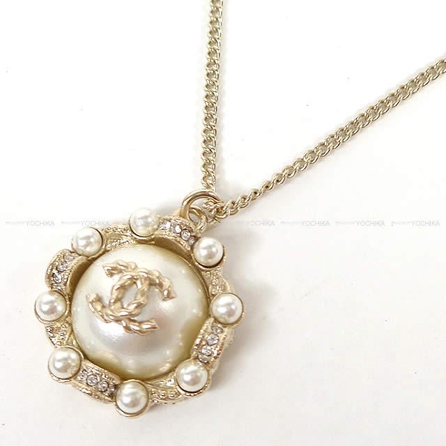 CHANEL シャネル ココマーク パールアラウンド ネックレス ゴールドXパールホワイト A53154 新品