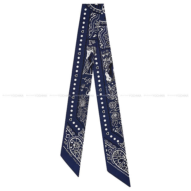 HERMES エルメス ツイリー スカーフ "Entre Ciel et mer Bandana" マリン