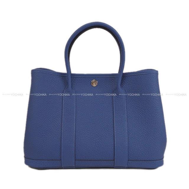 HERMES エルメス ハンドバッグ ガーデンパーティ 30 TPM ブルーブライトン ネゴンダ 新品