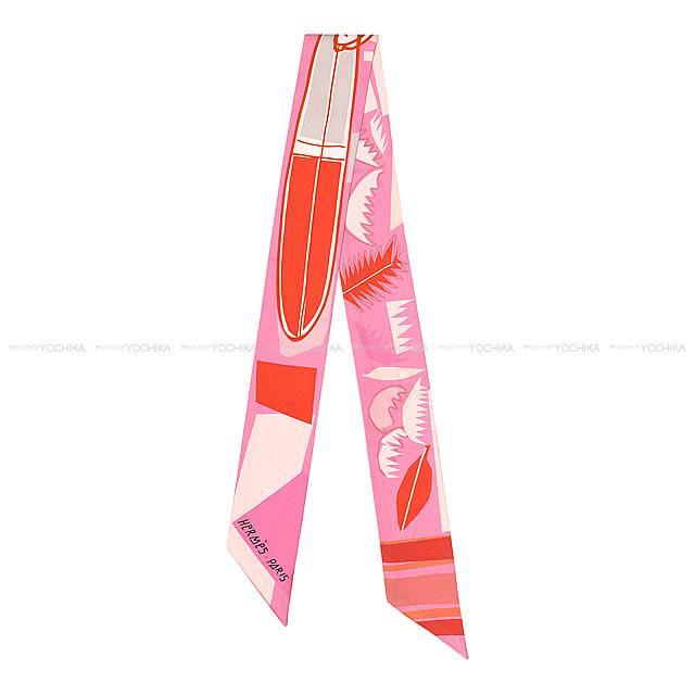 HERMES エルメス ツイリー スカーフ "Sea Surf and Fun" ローズXルージュXコライユ 新品
