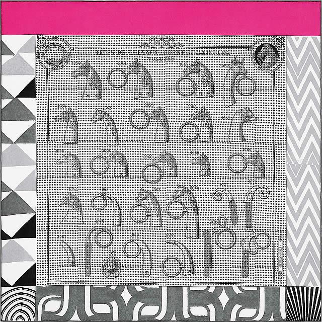 2018年秋冬 新作 HERMES エルメス スカーフ カレ ウォッシュ 90 "バックルの工房 デタイユ" 白(ホワ