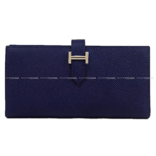2018年 秋冬 新作 HERMES エルメス 長財布 ベアンスフレ ヴェルソ ブルーインクXブルーゼリージュ 新品