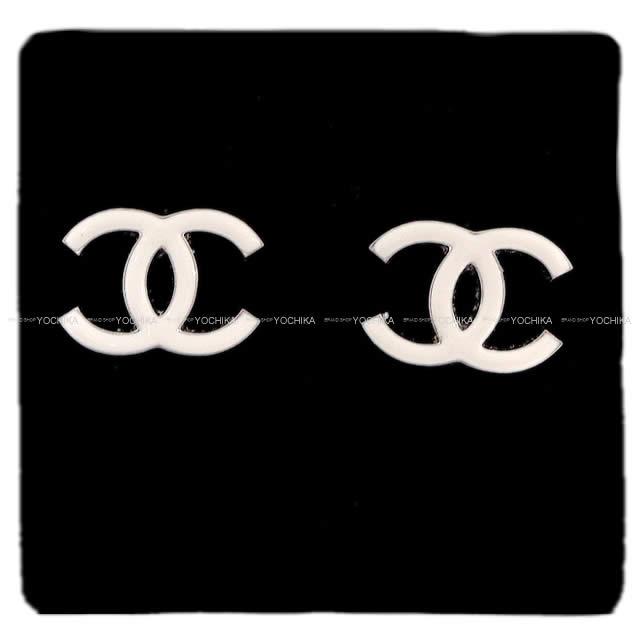 2018年 新作 CHANEL シャネル ドーム ココマーク フリル ピアス ピンクX白 A96890 新品