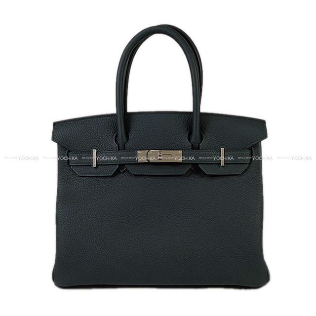 HERMES エルメス ハンドバッグ バーキン30 ヴェールシプレ(サイプレス) トゴ シルバー金具 新品