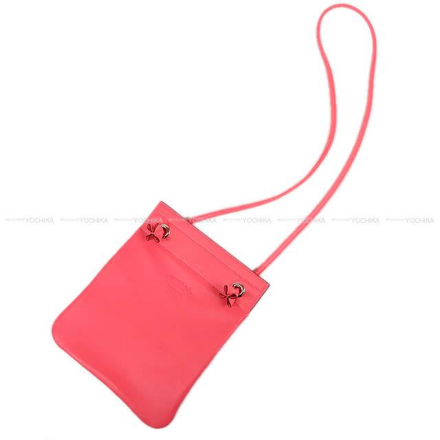 HERMES エルメス ショルダーバッグ アリーヌ(アリン)  MM ルージュXフォー