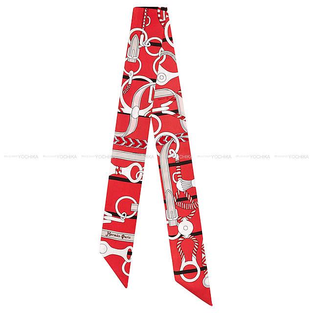 2018年 秋冬 新作 HERMES エルメス ツイリー スカーフ "乗馬の装具一式" ルー