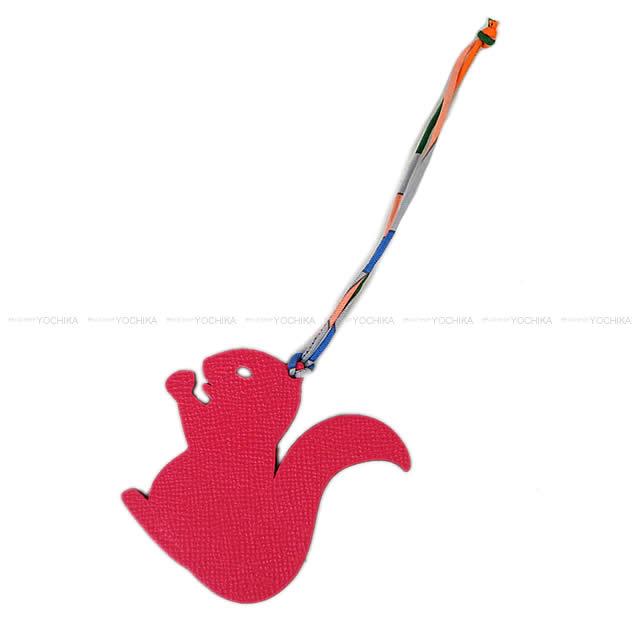 HERMES エルメス バッグチャーム オーナメント "プティアッシュ リス" ローズティリアン