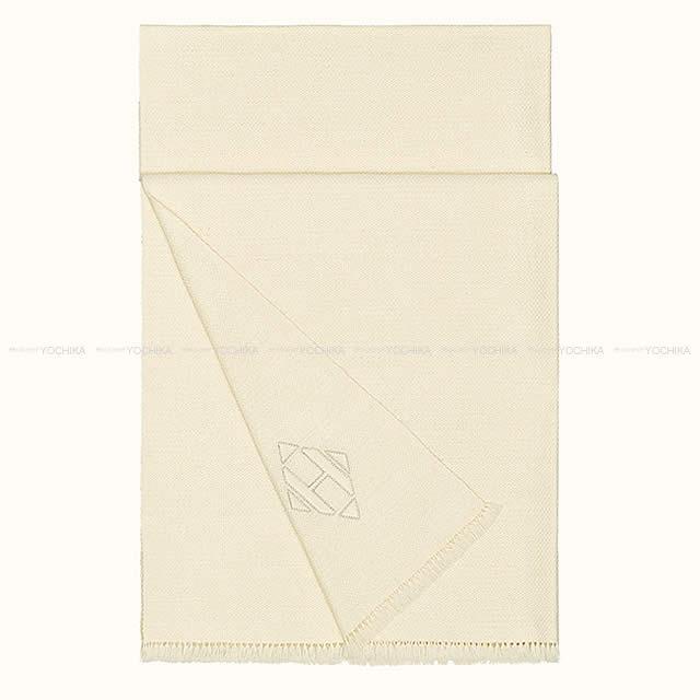 HERMES エルメス 大判ストール ショール ブランケット "TISSEE MAIN" アイボリー 新品未使用