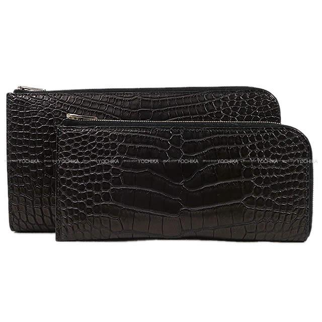 HERMES エルメス ツイスト財布 トラベルケース リミックス ボヤージュ 黒(ブラック)