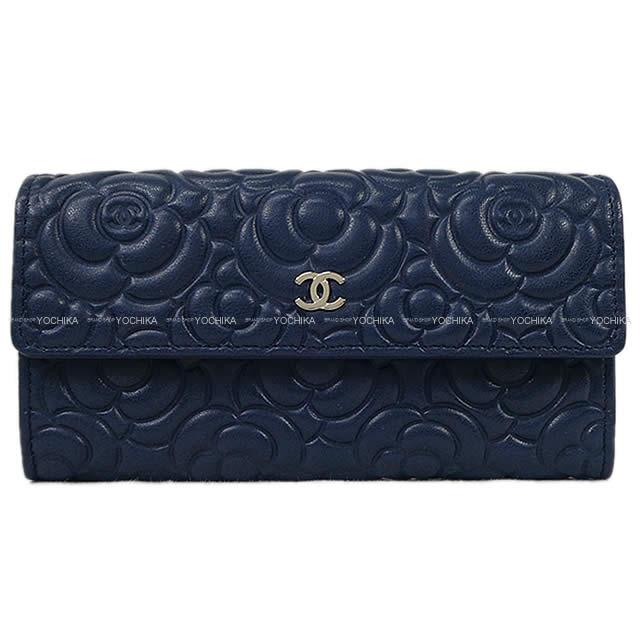 2019年春夏 プレコレクション 新作 CHANEL シャネル カメリア エンボス フラップ 長財布