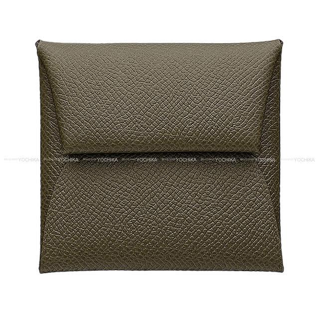 HERMES エルメス バスティア ヴェルソ コインケース ヴェールオリーヴXローズエグランタイン