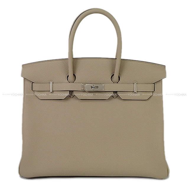 HERMES エルメス ハンドバッグ バーキン35 トゥルティールグレー トゴ シルバー金具 新品