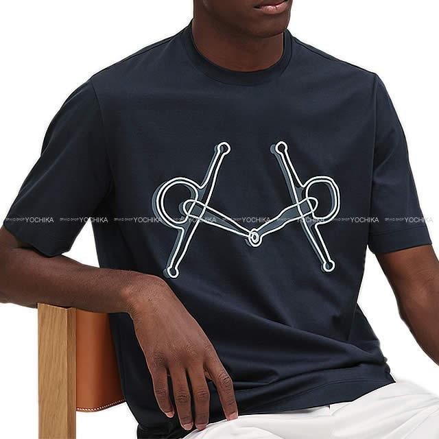 2019春夏 新作 HERMES エルメス メンズ カットソー "Mors" プリント コットンジャージー 半袖 Tシャツ #M