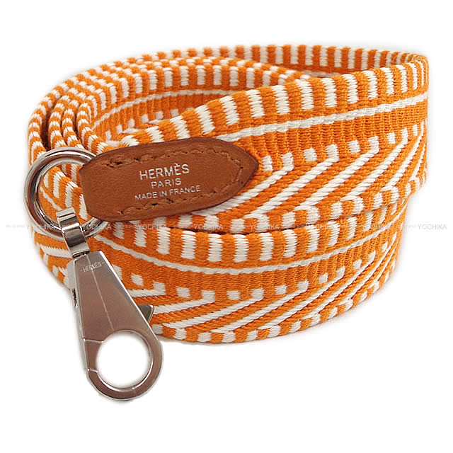 HERMES エルメス ショルダーストラップ "バンドリエール サングル 25mm" 105cm アプリコット