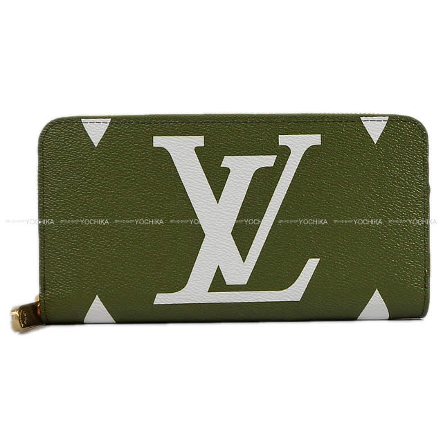 LOUIS VUITTON ルイ・ヴィトン 長財布 ジッピーウォレット カーキ ラージモノグラム
