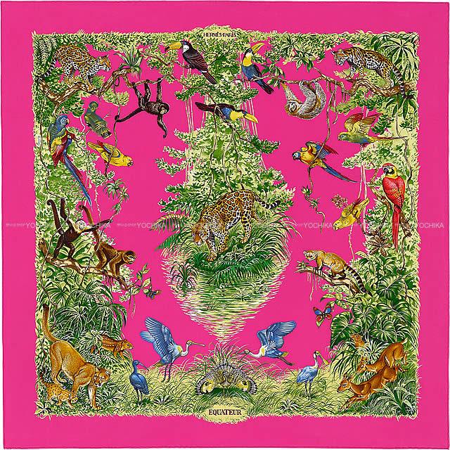 2019年 春夏 新作 HERMES エルメス スカーフ カレ90 ウォッシュ "赤道直下" ルージュ