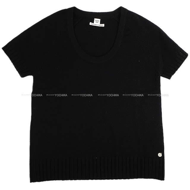 HERMES エルメス レディース 半袖 ニット #36 黒(ブラック) カシミヤ100% 新品