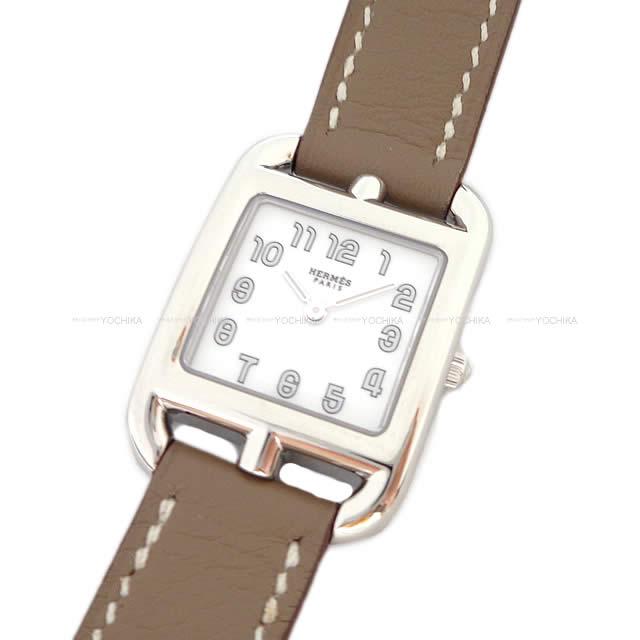 HERMES エルメス レディース 腕時計 ケープコッド PM エトープ スイフト シルバー金具 新品未使用