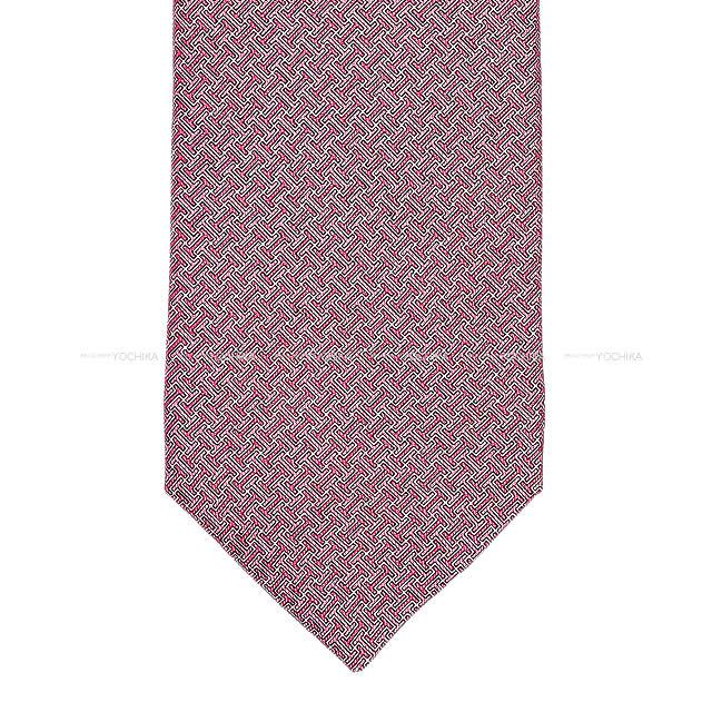 2019年 春夏 新作 HERMES エルメス ネクタイ "Terre d'H" ローズフォンセXローズ シルク100% 新品