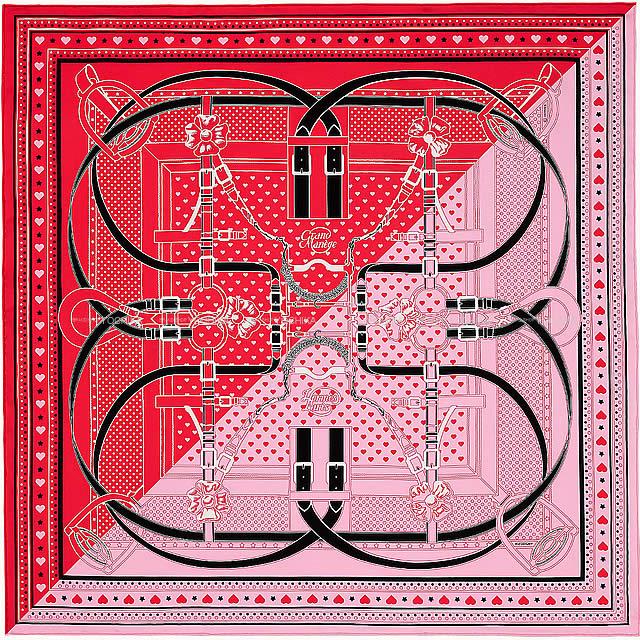 2019年春夏 コレクション HERMES エルメス スカーフ カレ70 "Grand Manege Bandana Love
