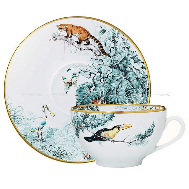 HERMES エルメス カップ&ソーサー  "赤道直下のスケッチ"  370ml ポーセリン(陶器) 新品