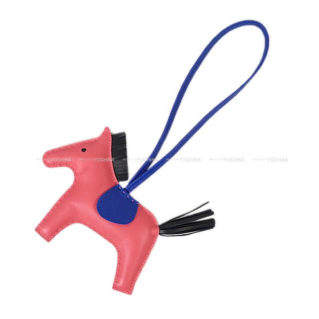 HERMES エルメス バッグチャーム "ロデオ/RODEO" MM ローズアザレ