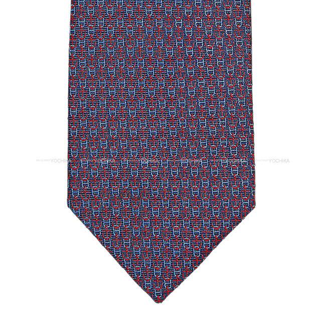 2019年 春夏 新作 HERMES エルメス ネクタイ "エジーヌ" マリンXルージュ