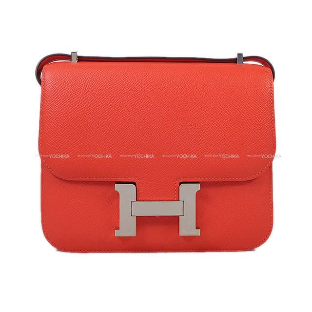 HERMES エルメス ショルダーバッグ コンスタンス3 ミニ 18 ローズジャイプール エプソン シルバー金具 新品未使用