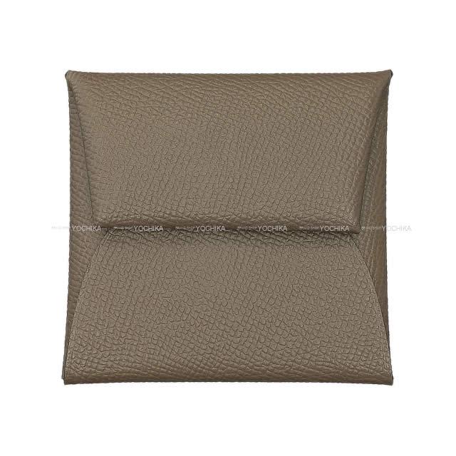 HERMES エルメス コインケース バスティア ヴェールオリーヴ エプソン シルバー金具 新品