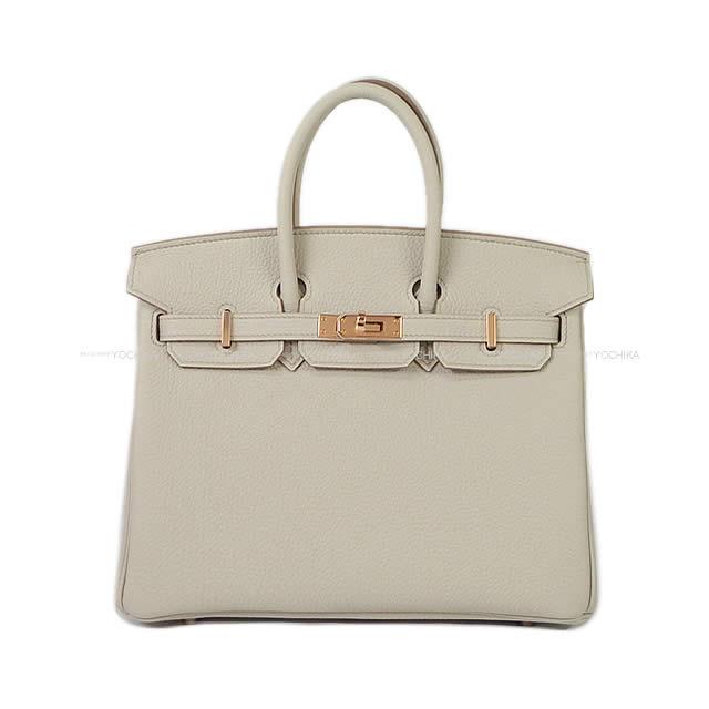 HERMES エルメス ハンドバッグ バーキン25 ベトン トゴ ローズゴールド金具 新品