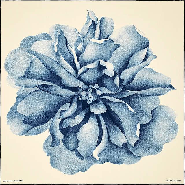 HERMES エルメス ショール カレ140 "アルマのバラ" 白/シエル/マリン カシミヤ70%/シルク30% 新品未使用