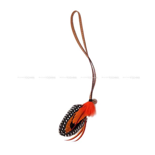 2019年秋冬 新作 HERMES エルメス セリエボタン付 羽 バッグチャーム "グリグリ