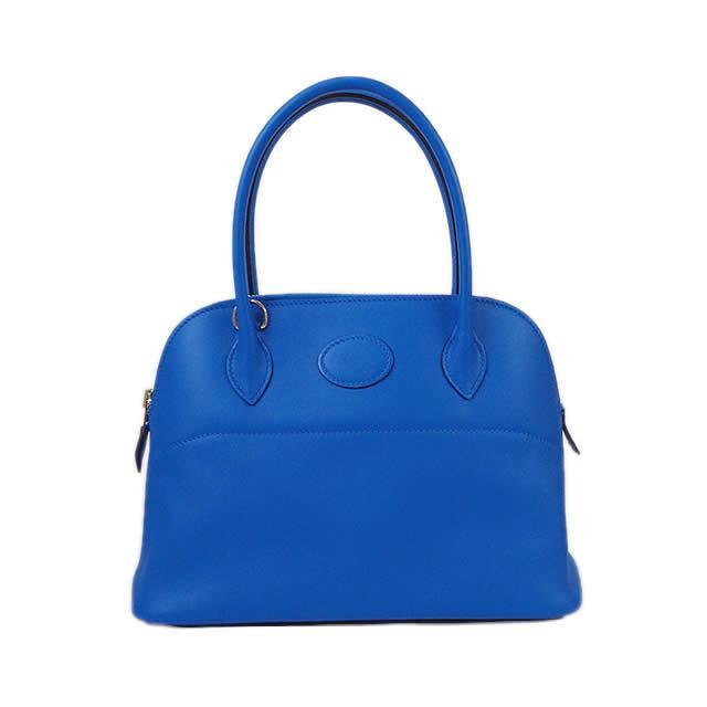 HERMES エルメス ショルダーバッグ ボリード27 ブルーゼリージュ スイフト シルバー金具 新品
