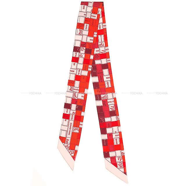 2019年 秋冬 新作 HERMES エルメス ツイリー スカーフ "ボルデュック・チェック" ルージュ/ボルドー 新品