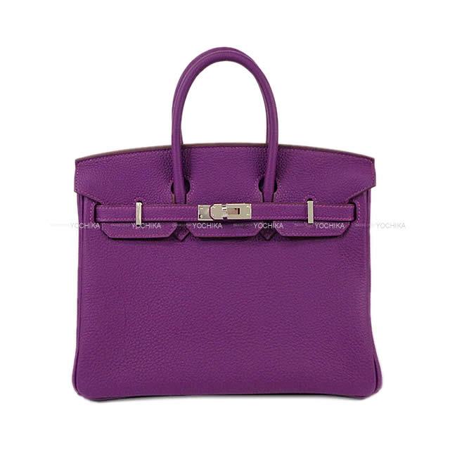 HERMES エルメス ハンドバッグ バーキン25 スペシャルオーダー アネモネ トゴ シルバー金具 新品