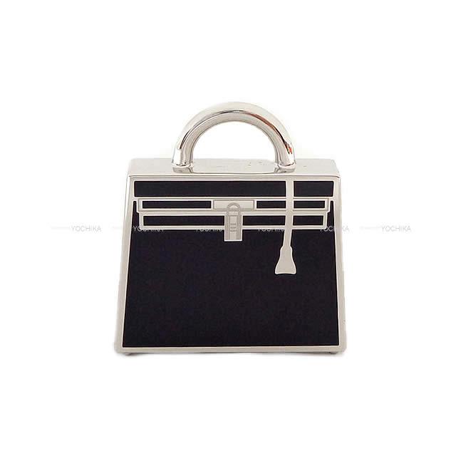 HERMES エルメス チャーム ペンダント トップ キュリオジテ "ケリー キュリオシー" 黒(ブラック) シルバー金具 新品