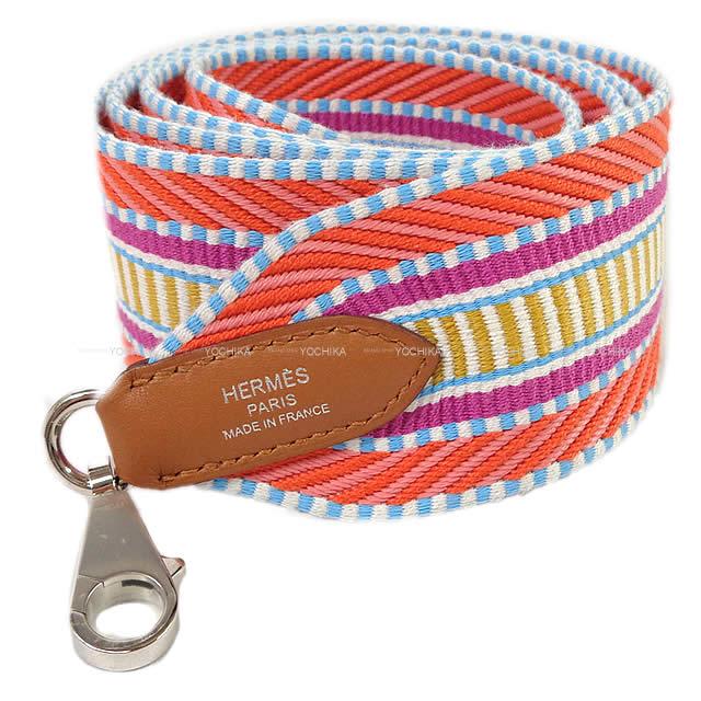 HERMES エルメス ショルダーストラップ "バンドリエール サングル 50mm" 105cm カプシーヌ