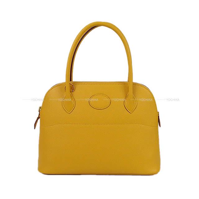 HERMES エルメス ショルダーバッグ ボリード27 ジョーヌアンブル エプソン ゴールド金具 新品